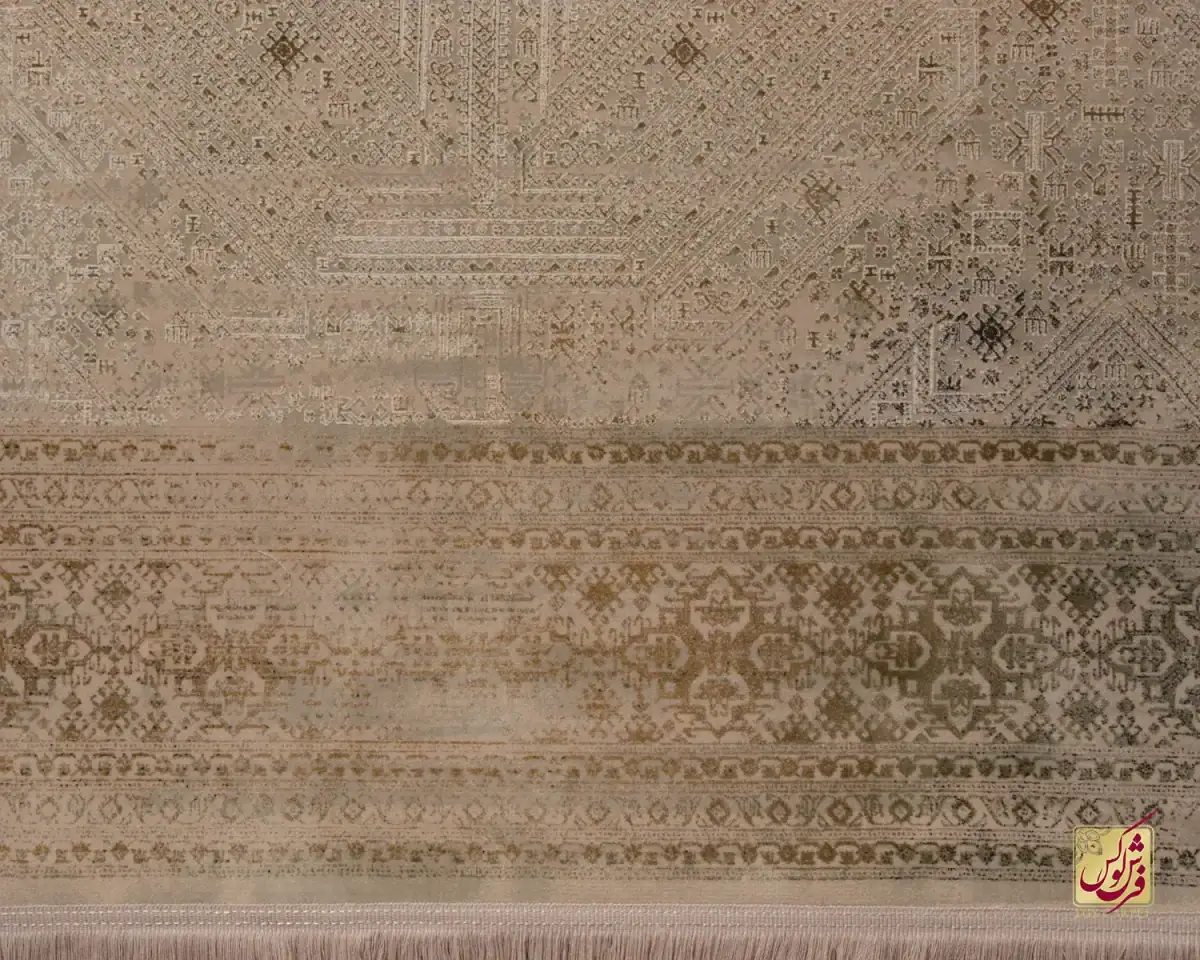 فرش وینتیج vin30 کرم نسکافه‌ای - تصویر 5