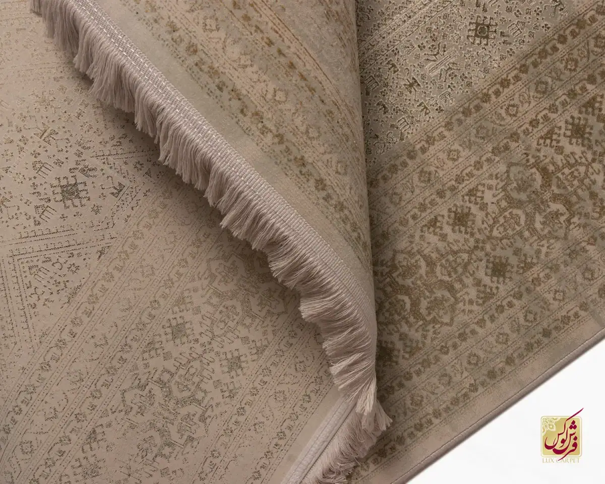 فرش وینتیج vin30 کرم نسکافه‌ای - تصویر 8