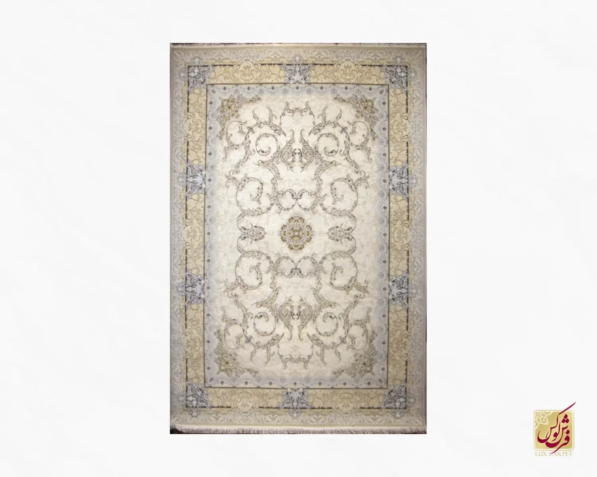 فرش کلاسیک میزبان نسکافه‌ای کرم - تصویر 1