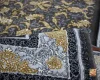 فرش کلاسیک نگار ذغالی طلایی - تصویر 2