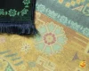 فرش ابریشم ماشینی AJ1010 سبز نارنجی - تصویر 9