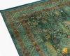 فرش ابریشم ماشینی A1012 سبز آجری - تصویر 11