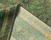فرش ابریشم ماشینی A1023 فیروزه‌‎ای سبز - تصویر 8