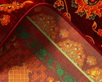 فرش ابریشم ماشینی AJ1039 سبز لاکی - Image 10