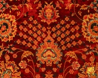 فرش ابریشم ماشینی AJ1039 سبز لاکی - Image 3