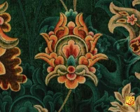فرش ابریشم ماشینی AJ1041 سبز گلبهی - Image 8