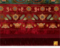 فرش ابریشم ماشینی AJ1066 لاکی کرم - Image 10