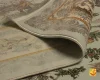 فرش ابریشم ماشینی A1110 آبی کرم - تصویر 9
