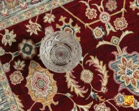 فرش وینتیج 219 لاکی حاشیه آبی - Image 3
