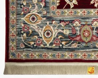 فرش وینتیج 219 لاکی حاشیه آبی - Image 6