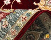 فرش وینتیج 219 لاکی حاشیه آبی - Image 8