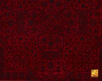 فرش وینتیج 227 لاکی سرمه‌ای - تصویر 4