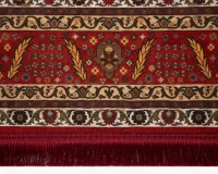 فرش ابریشم ماشینی C1099 لاکی - Image 9