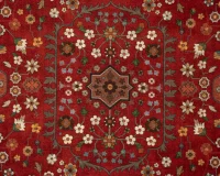 فرش ابریشم ماشینی C1099 لاکی - Image 11