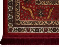 فرش ابریشم ماشینی C1099 لاکی - Image 8
