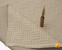 فرش مینیمال 2303 کرم نسکافه ای