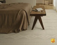 فرش مینیمال 2367 کرم نسکافه ای