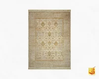 فرش وینتیج 60261 نسکافه ای کرم - تصویر 2