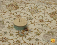 فرش وینتیج 60261 نسکافه ای کرم - تصویر 11