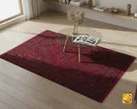 فرش  کلاسیک 7050 روناسی سرمه‌ای