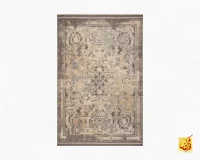 فرش وینتیج 9307 طوسی آجری - Image 2