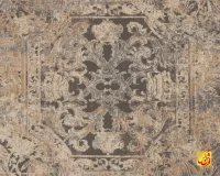 فرش وینتیج 9307 طوسی آجری - Image 4