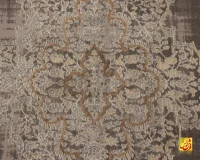 فرش وینتیج 9313 طوسی کرم - Image 5