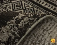 فرش وینتیج 9352 ذغالی طوسی - تصویر 10