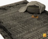 فرش وینتیج 9352 ذغالی طوسی