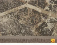 فرش مینیمال 9506 طوسی کرم - Image 5