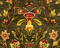 فرش ابریشم ماشینی 202730 سبز - Image 4