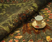 فرش ابریشم ماشینی 202730 سبز - Image 9