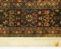فرش ابریشم ماشینی 202740 سبز - Image 5