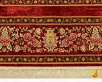 فرش ابریشم ماشینی 202754 لاکی - Image 5