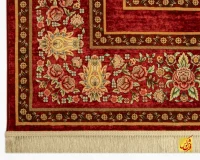 فرش ابریشم ماشینی 202754 لاکی - Image 6