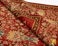 فرش ابریشم ماشینی 202754 لاکی - Image 9
