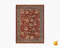 فرش وینتیج 40203 لاکی حاشیه سرمه‌ای - Image 2