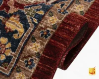 فرش وینتیج 40203 لاکی حاشیه سرمه‌ای - Image 8
