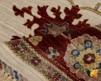 فرش وینتیج 4040 کرم حاشیه لاکی - Image 8