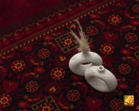 فرش کلاسیک 724 زرشکی - Image 9