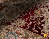 فرش کلاسیک اسطوره کرم حاشیه لاکی - Image 6