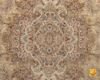 فرش کلاسیک اسطوره کرم حاشیه لاکی - Image 4