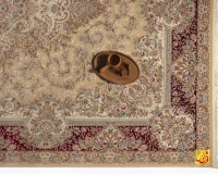 فرش کلاسیک اسطوره کرم حاشیه لاکی - Image 3