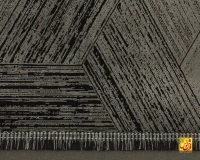 فرش وینتیج 21607 مشکی طوسی - Image 6