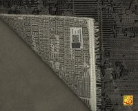 فرش وینتیج 21312 مشکی طوسی - Image 9