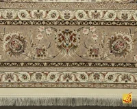 فرش کلاسیک سیران کرم حاشیه بژ - Image 4