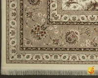 فرش کلاسیک سیران کرم حاشیه بژ - Image 5