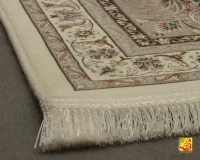 فرش کلاسیک سیران کرم حاشیه بژ - Image 7