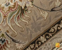 فرش کلاسیک سیران کرم حاشیه بژ - Image 9