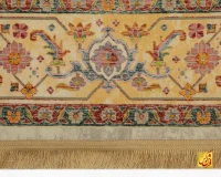 فرش ابریشم ماشینی T1095 کرم - Image 5